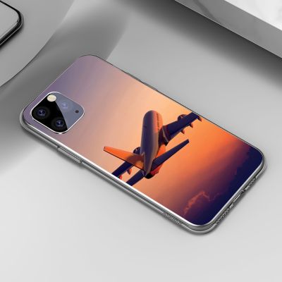 Case for iPhone 11 Pro XS Max X XR 8 7 6 6S Plus L3 Airplane Fly Travel Plane Cover