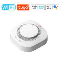 TDigitals Tuya WiFi อัจฉริยะ Smokes Alarm ในครัวเรือน Fire Smokes เซ็นเซอร์โทรศัพท์มือถือ APP แจ้งเตือนห้องครัวห้องนอนโกดังสำนักงาน Real-Time Smokes เซ็นเซอร์ Alarm ใช้งานร่วมกับ Alexa