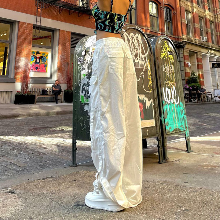 magiclady-y2k-วินเทจกางเกงคาร์โก้สำหรับผู้หญิงสีขาวเอวต่ำถุงฮาราจูกุกางเกงหลวม-drawstring-กางเกงขายาว