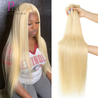 613 สีบลอนด์ 1 3 4 ชุดจัดการ 30 40 นิ้วยาวตรงผมมนุษย์มัดผมบราซิลมัดผม Remy Human Hair Extensions