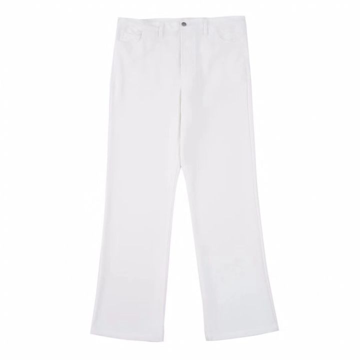 maison-margiela-mm6-pure-white-men-women-slightly-flared-trousers-vibe-style-minimalist-trendy