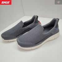 BAOJI ของแท้ 100% รองเท้าผ้าใบชาย รองเท้าวิ่ง รองเท้าออกกำลังกาย รุ่น BJM589 สีเทา SIZE 41-45