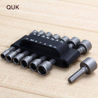 【Chat-support】 Goodz mall QUK 14PCS Power Nut Driver Set 1/6 Hex Set สว่านไฟฟ้าแบบถอดเปลี่ยนได้ Mechanical Industrial Grade Power Tools