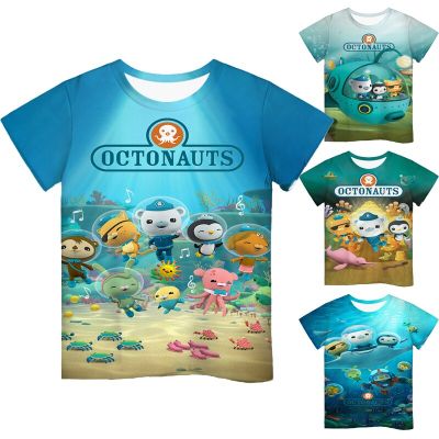 3D Printing Children Octonauts T Shirts Boys Girls Teens Anime Tshirts Toddler Tee Tops Camiseta Summer Kids Cartoon T-shirts
