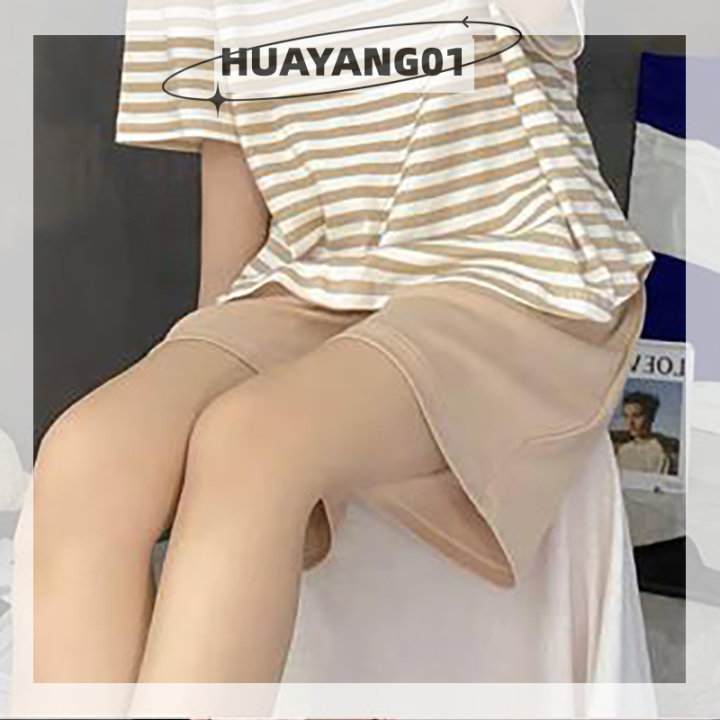 huayang01-2023-new-hot-fashion-lazlook-เสื้อยืดลายกางเกงขาสั้นชุดนอนผู้หญิงชุดลำลองหลวมๆชุดนอนฤดูร้อน