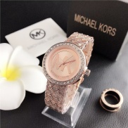 Đồng hồ đôi Michael Kors Mặt Tròn Đính Đá Thời Trang Dành Cho Nam Và Nữ