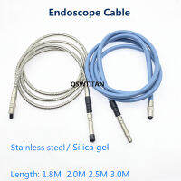 Endoscop Cable Endoscop Fiber 1.8M-3M สายซิลิโคนแหล่งกำเนิดแสงกล้องจุลทรรศน์ Guide Interface Fiber Optical Fiber