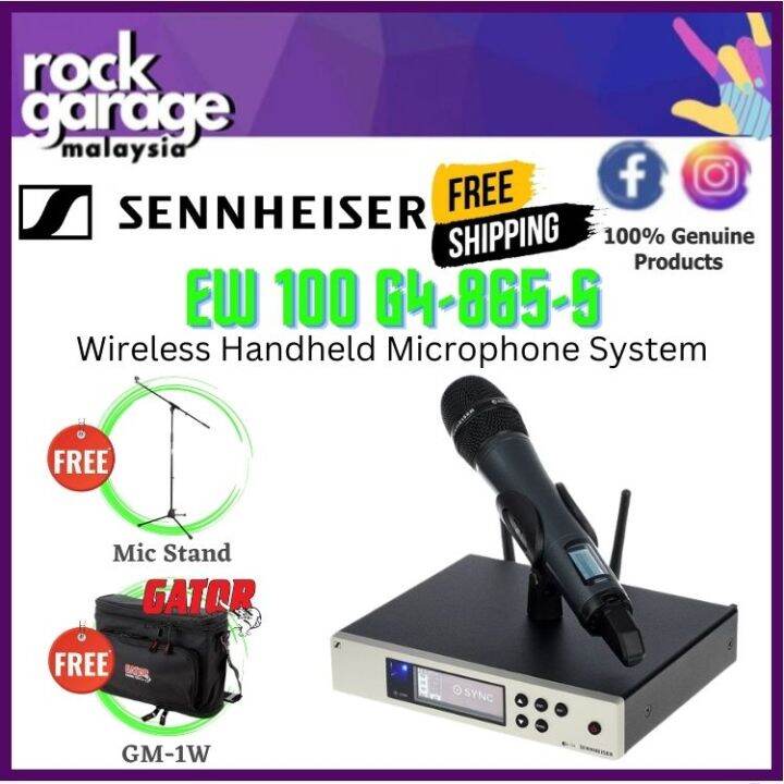 Sennheiser EW 100 G4-865-S Wireless Handheld Microphone System ( EW100 ...