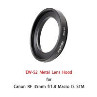 EW-52ฮู้ดสกรูโลหะสำหรับ Canon RF 35มม. F/ 1.8มาโครเป็นอุปกรณ์ทดแทนกล้องส่วนที่สาม