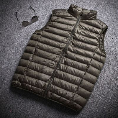 ZZOOI BAIDAFEI Top Quality Mens Down Vests Winter Jackets Waistcoat Sleeveless Zipper Coat Overcoat Warm Vests Plus Size