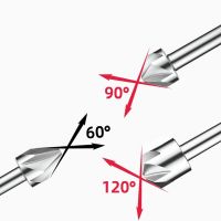 Holiday Discounts 6Mm-50Mm 60 Degree 120 90 Degree HSS Chamfer Cutter Chamfering Drilling Mill Drill Milling Cutting Tool(10/16/20/25/30/40/50Mm