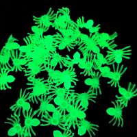 【HOT】㍿♗ 50pcs Fake Spiders Glowing Props for Indoor Decoration Plastic 2021 Room