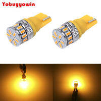 Extremely Bright 3014 Chipsets 194 168 2825 W5W T10 LED Bulbs, Amber Yellow Car LICENSECOURTESYTRUNK WEDGE LIGHTS