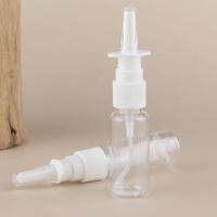 2pcs New White Nasal Spray Pump Empty Plastic Bottles Refillable Sprayer Health Nose Mist For Medical Packaging Accessories Travel Size Bottles Contai