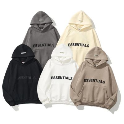 essentials Fashion printed cotton unisex hoodie