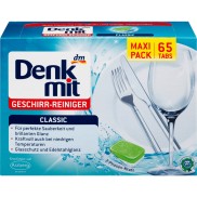 Viên rửa chén bát Denkmit nhập khẩu Đức hộp lớn 65v 975g dành cho máy rửa