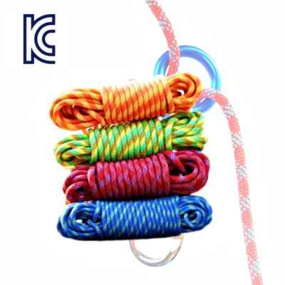 [Caleb] KC Certified Climbing Rope 8mm 15kN High Strength Polyester Steel Hook