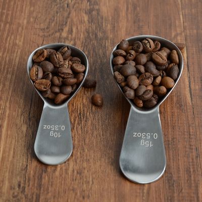 1pc Stainless Steel coffee scoop 10g/15g measuring spoons Cooking tools coffee bean powder for barista
