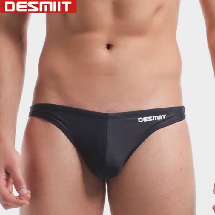 กางเกงว่ายน้ำบิกินี่กางเกงชั้นในชุดว่ายน้ำ-desmiit-ตองสำหรับผู้ชายกางเกงชายหาดขาสั้นแบบเกย์