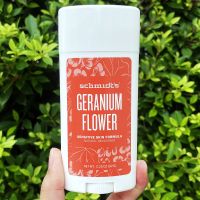 ผลิตภัณฑ์ระงับกลิ่นกาย กลิ่นดอกเจอราเนียม Deodorant Sensitive Skin Formula Geranium Flower 92 g (Schmidts®)