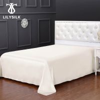 【hot】！ LILYSILK Silk Flat Sheet 19 Momme Seamless Luxury King Textile Shipping