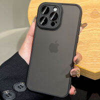 [ป้องกันลายนิ้วมือ] ใหม่ใช้ได้ Apple 14pro เคสโทรศัพท์มือถือ2023อินเทอร์เน็ตฝ้าโปร่งใส Iphone13ร้อน12pro สูงสุดกันลื่นผิวซิลิโคน-Feelin