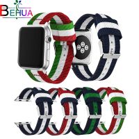 xiaozh Sport Nylon Strap For Apple Watch band 44mm 40mm 42mm 38mm Smartwatch Belt bracelet Wriststrap For iWatch Series SE 6 5 4 3 2 1