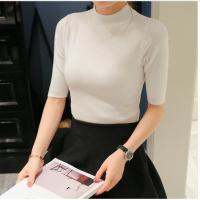 sleeve head sleeve five spring and autumn cultivation in semi thin section of sleeve tight turtleneck sweater backing