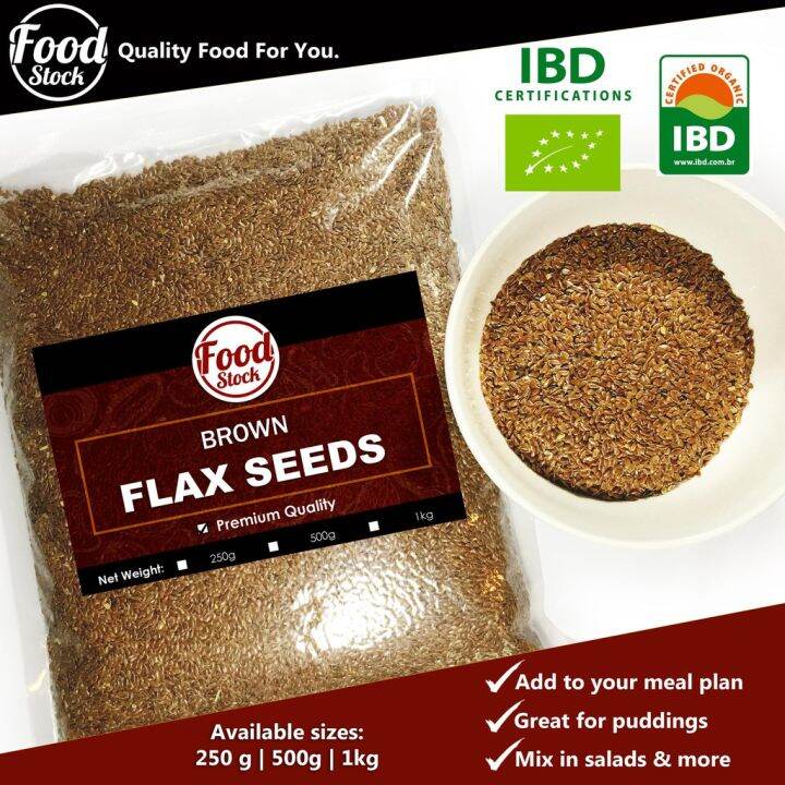 Brown Flax Seeds Organic (250g, 500g, 1kg) Lazada PH