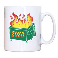 Dumpster fire mug coffee tea cup