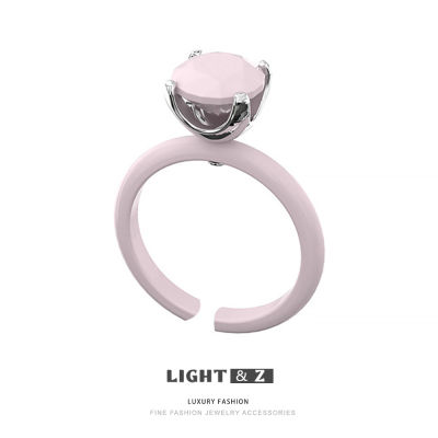 LIGHT &amp; Z ห่วงลมสีชมพูแบบเปิดสามารถปรับได้