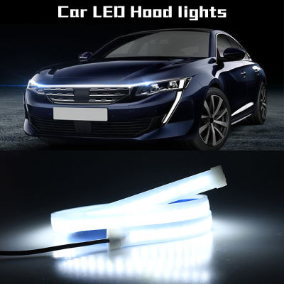 DIY Car Hood Flexible Led Strip Light 12V White Daytime Running Lights Decoration Backlight Long Auto Atmospere Lamp Universal
