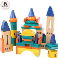 Castle Block บล๊อกสร้างปราสาท บล๊อกของเล่น บล๊อก บล๊อกสร้างเมือง ของเล่นไม้ ของเล่นเด็ก ของเล่นเสริมพัฒนาการ