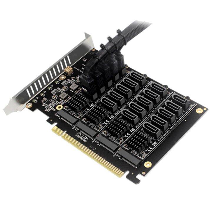 PCI-E SATA Card PCIE X16 NVME M.2 RAID Array Expansion to 20-Port ...