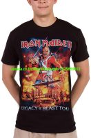 เสื้อวง IRON MAIDEN เสื้อวินเทจ ผ้าร้อยแท้ ไอเอิร์นเมเดน ไซส์ยุโรป RCM1771