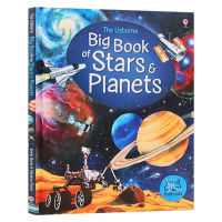 The Usborne Big Book of stars and planets English original childrens English picture book of space science hardcover large open fold inside page English book