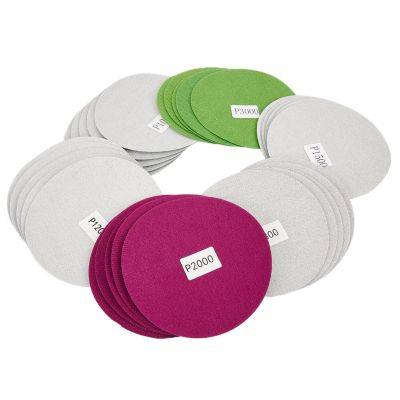 30Pcs 125mm 800/1000/1200/1500/2000/3000 Grit Water Dry Sanding Discs Sandpaper High Quality Waterproof Sandpaper Disc Paper Cleaning Tools