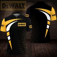 (ALL IN STOCK XZX)   Personalized Custom Name DEWALT Skull AOP Premium Polo Shirt Size XS/6XL 04  (Free customized name logo for private chat, styles can be changed with zippers or buttons)