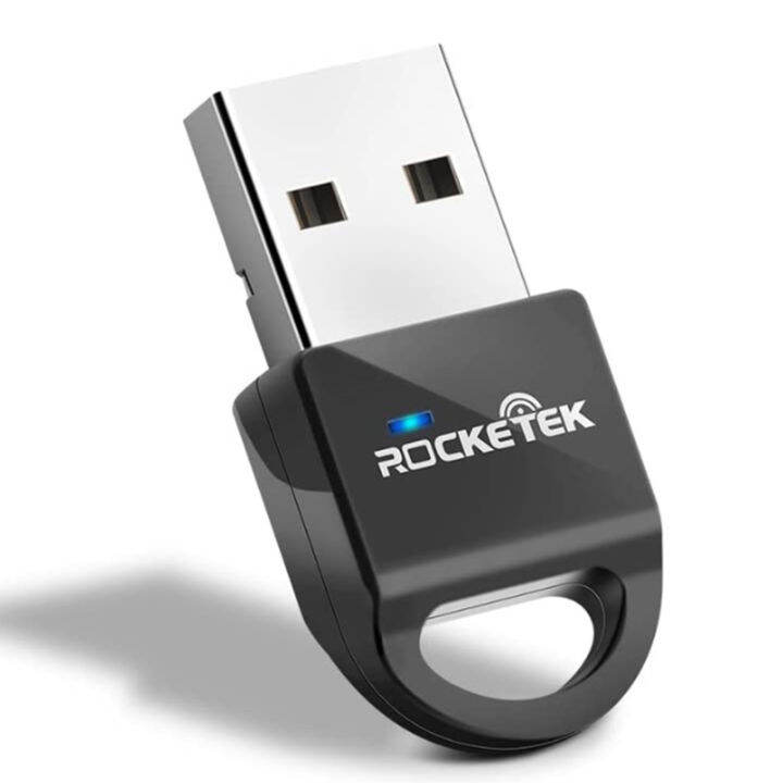 ROCKETEK CSR 4.0 A2DP Bluetooth Adapter USB Dongle for PC Computer Speaker Audio/Ps4 Controller