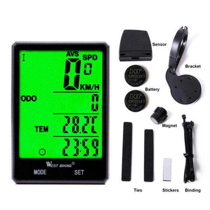 Wireless/Wired Bicycle Computer 2.8'' Touch Screen Bike Speedometer