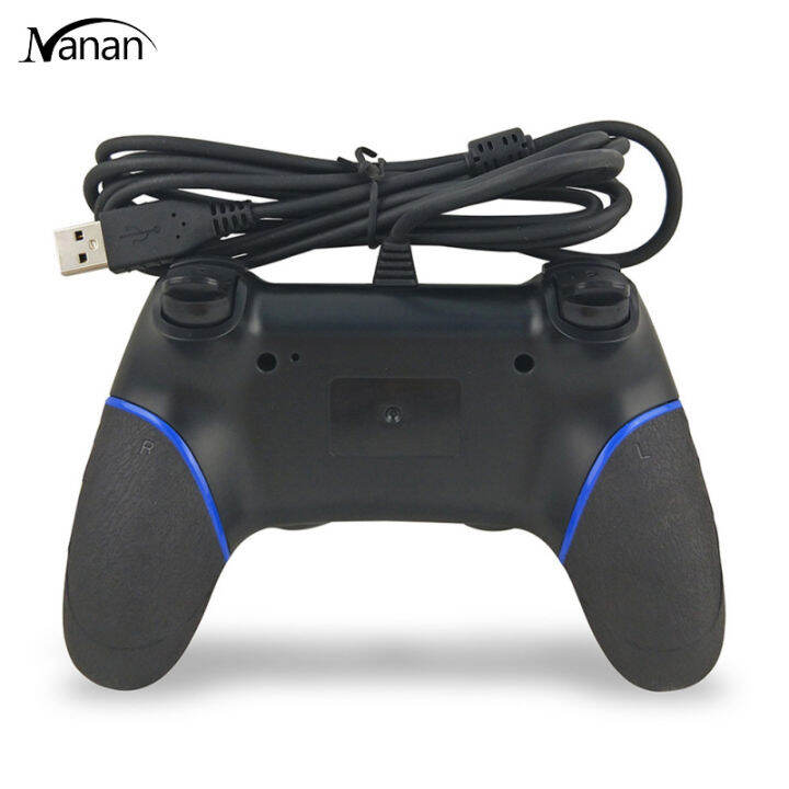 การสั่นสะเทือนแบบมีสายจอยควบคุมเกม-usb-ใช้งานมืออาชีพ-gamepad-ps4สำหรับ-ps4