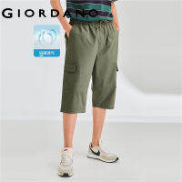 Giordano ผู้ชาย ลผ้าฝ้ายบริสุทธิ์ยืดหยุ่นเอวบางกางเกง Free Shipping 01122346