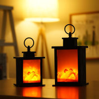 LED Fireplace Night Light Flame Lamp Shape Decorative Table Lamp USB Plug-in and 2AA Dry Battery Dual-use Home Craft Decoration