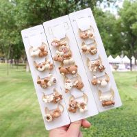 【CW】 Snow Man Elk Ponytail Holder Rubber Bands Baby Kids Hair Ropes Headwear Children Accessories