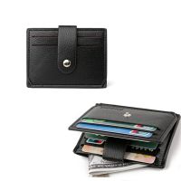 ✽♈ Fashion Leather Wallet Credit ID Card Holder Purse Money Case for Men Women Bank Card Holder Bank Card Case Protection Bag