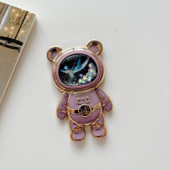 astronaut-glitter-liquid-quicksand-stars-stand-universal-mobile-phone-bracket-grip-holder-cute-3d-cartoon-bear-phone-grip