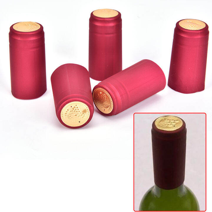 Ministar 10pcs Wine Bottle Cover Wine Bottle Seal Accessories PVC Heat