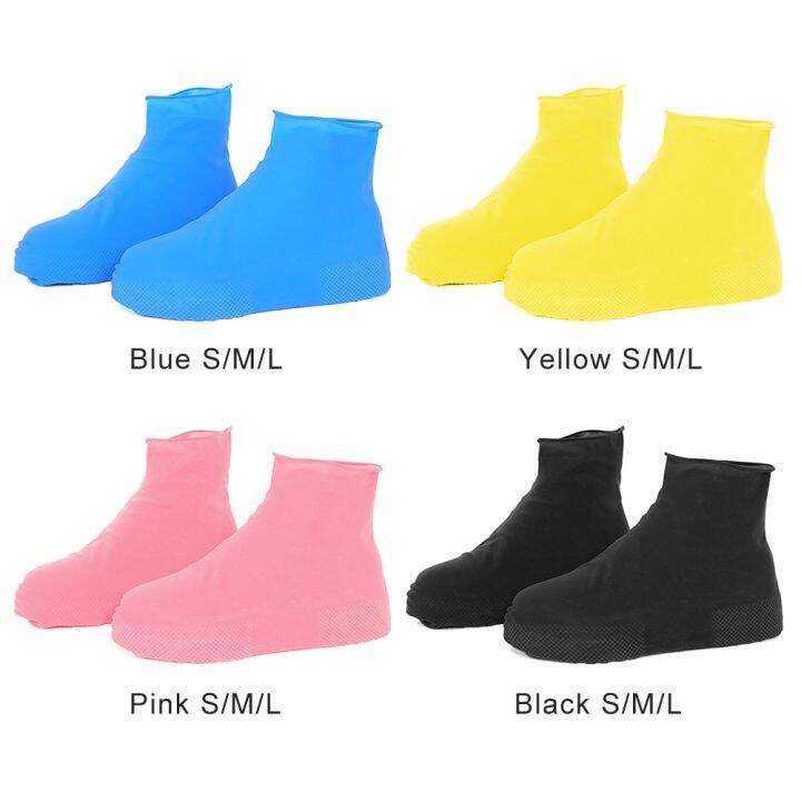 2pcs-silicone-shoes-cover-rain-boots-wrap-overshoes-for-outdoor-fishing-hiking-women-man-anti-slip-shoe-accessories-shoes-accessories