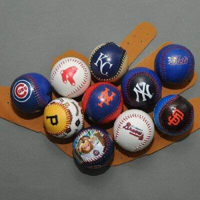 MLB pvc ยางขี้เลื่อย ภาพสี ซอฟท์เบสบอล ที่ระลึกรุ่น Yankees Mets Cubs Pirates ꧁ของแท้และคุณภาพสูง꧂