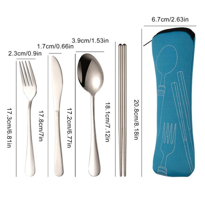 stainless-steel-cutlery-set-knife-fork-spoon-dinnerware-set-case-travel-camping-accessories-with-portable-set-for-school-office-flatware-sets